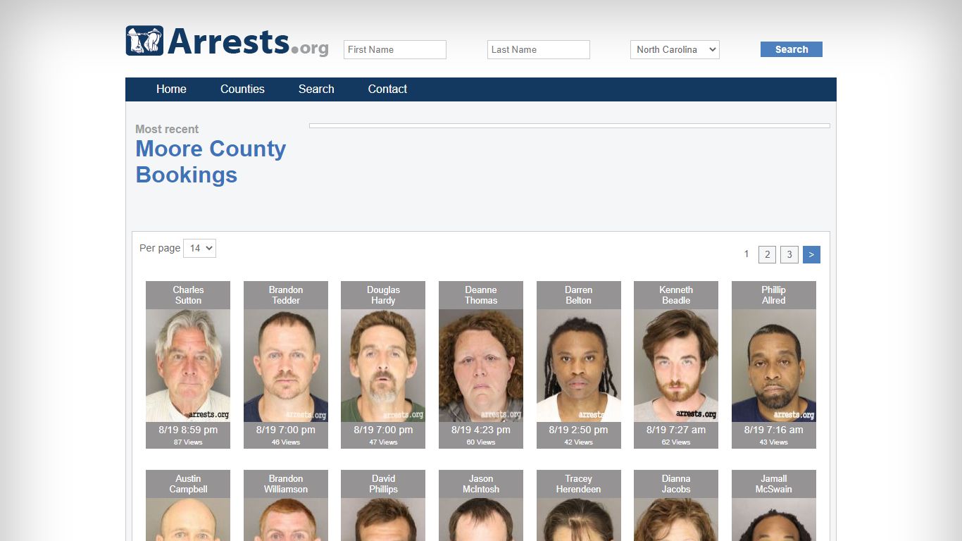 Moore County Arrests and Inmate Search