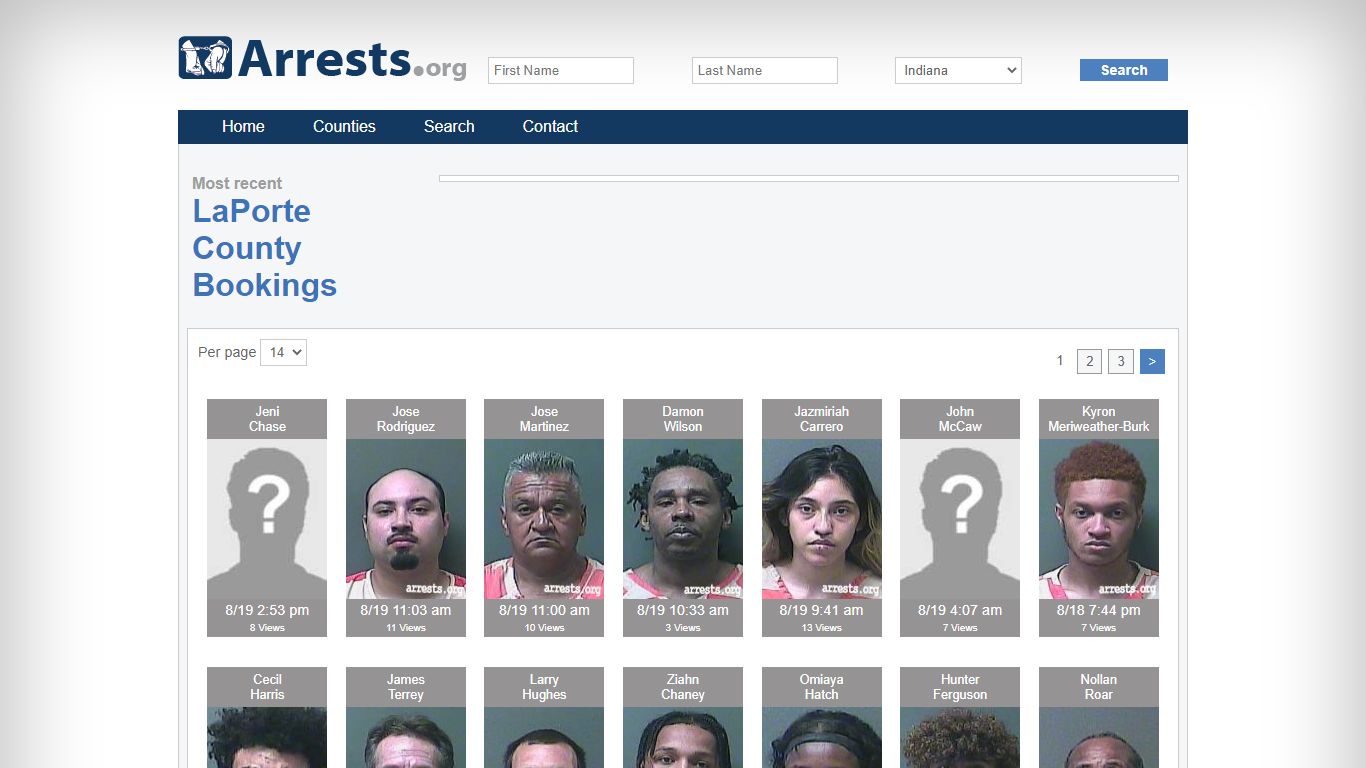 LaPorte County Arrests and Inmate Search